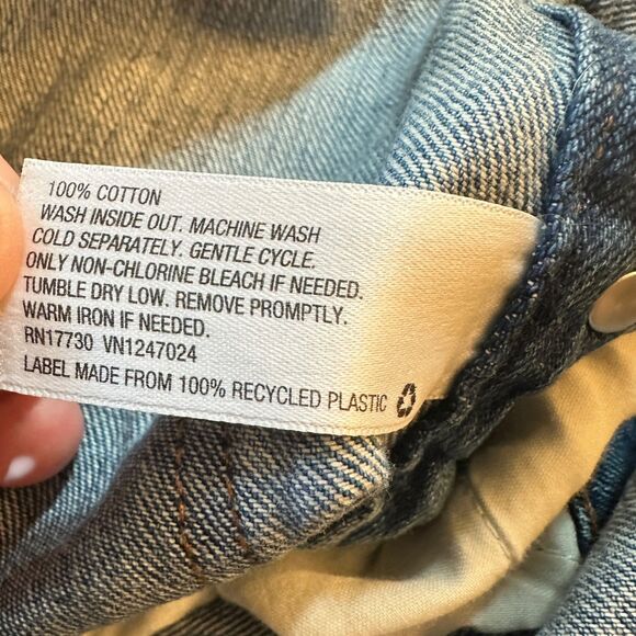 Wild Fable Target Medium Wash Denim Distressed Overalls Size S - Picture 3 of 7